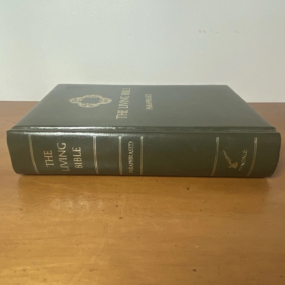 The Living Bible Paraphrased Tyndale House Publishers 1973 Hardcover Green - Picture 5 of 5